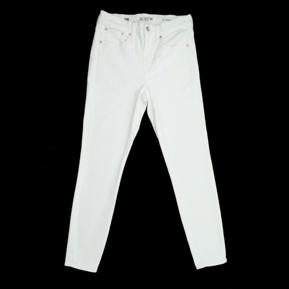 JCREW Size 28 9" Toothpick Jeans in White Wash - $128 BQ310 - Picture 2 of 5